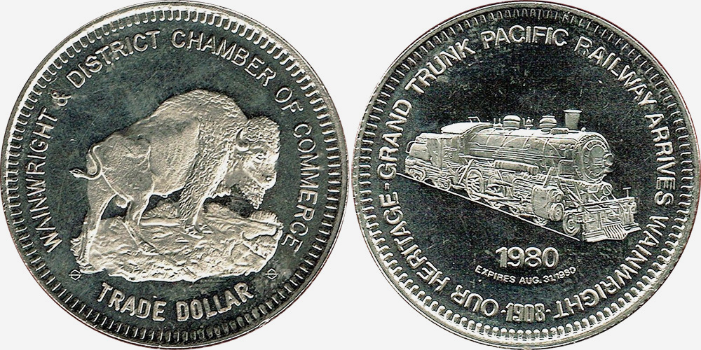 Wainwright - Chamber of Commerce - 1980 - Trade Dollar