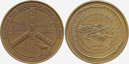 Fort Vermilion - Where Alberta Began - 2000 - Antique Brass