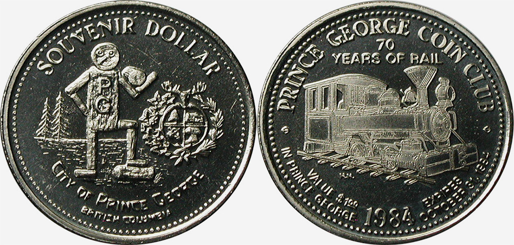 Prince George - Souvenir Dollar - 1984