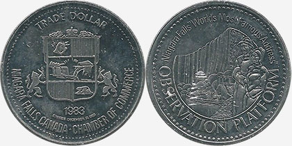 Niagara Falls - Trade Dollar - Observation Platform - 1983