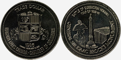 Niagara Falls - Trade Dollar - Queenston Heights - 1986