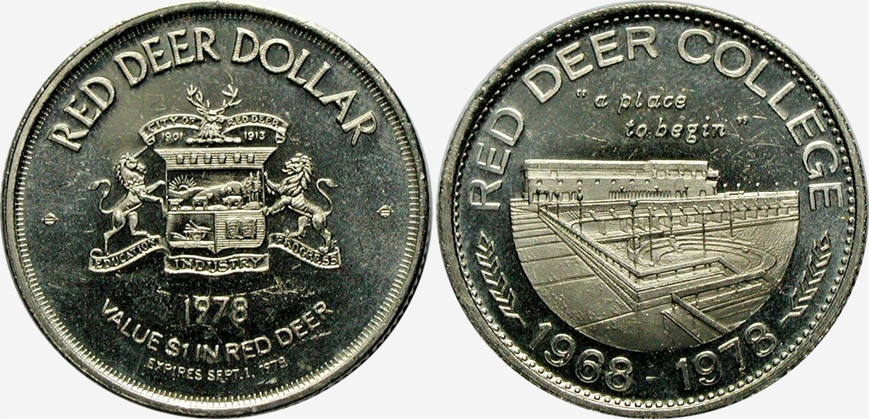 Red Deer - Trade Dollar - 1978