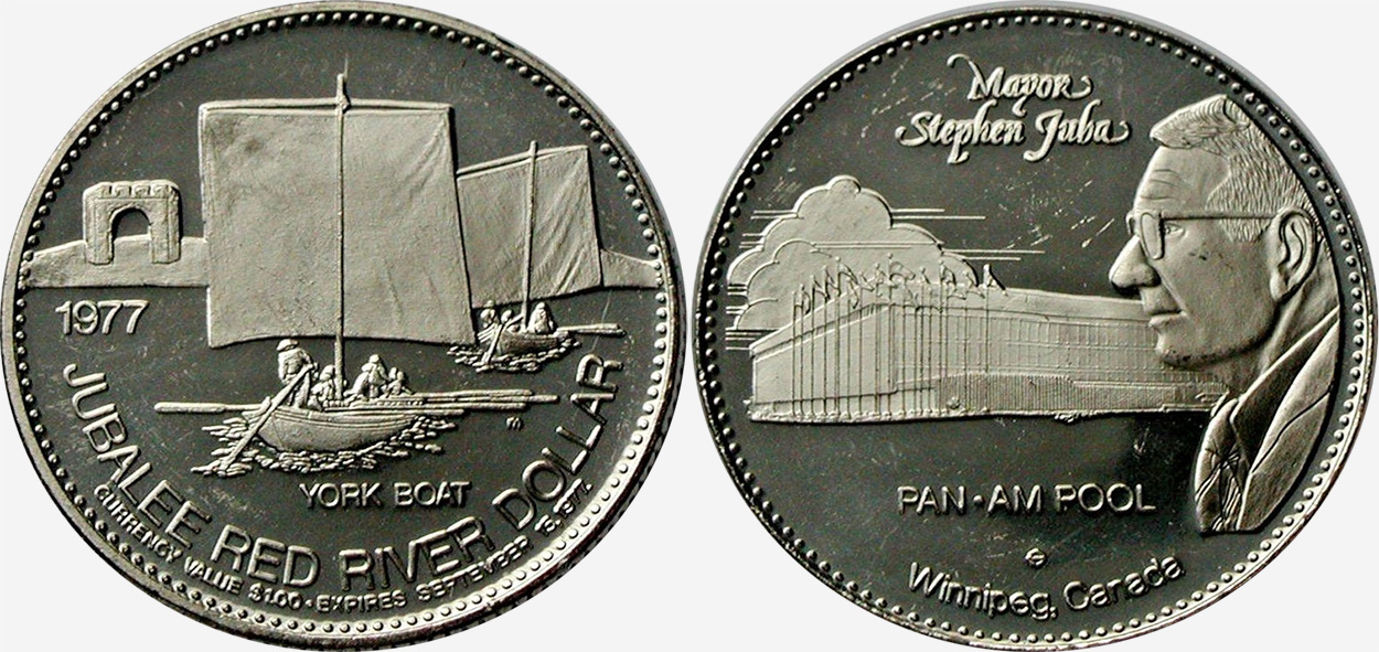 Winnipeg - Jubalee Red River Dollar - 1977 - York Boat