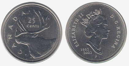 REDUCED PRICE 2002 P CANADA 25¢ CENT SPECIMEN COIN SEE  LISTINGS FROM THIS SET 