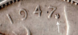 25 cents 1947 - Feuille d'érable