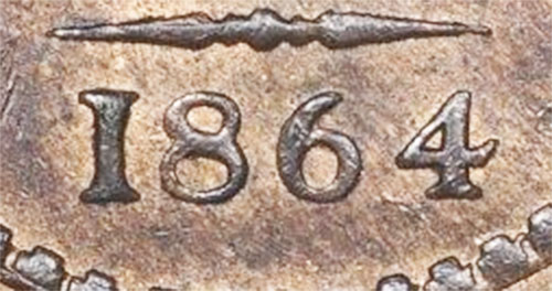 1 cent 1864 - Nouveau-Brunswick - Petit 6