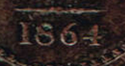 1 cent 1864 - Nouveau-Brunswick - Grand 6