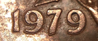 1 cent 1979 - Double 1979