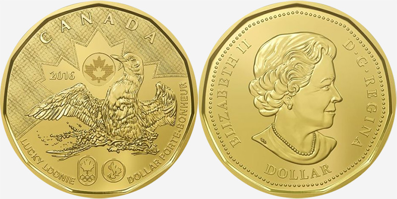 1 dollar 2016 - Huard olympique