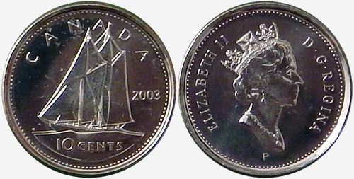 10 cents 2003 - P - Ancien effigie
