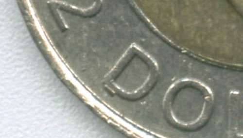 2 dollars 1996 - Piédestal D