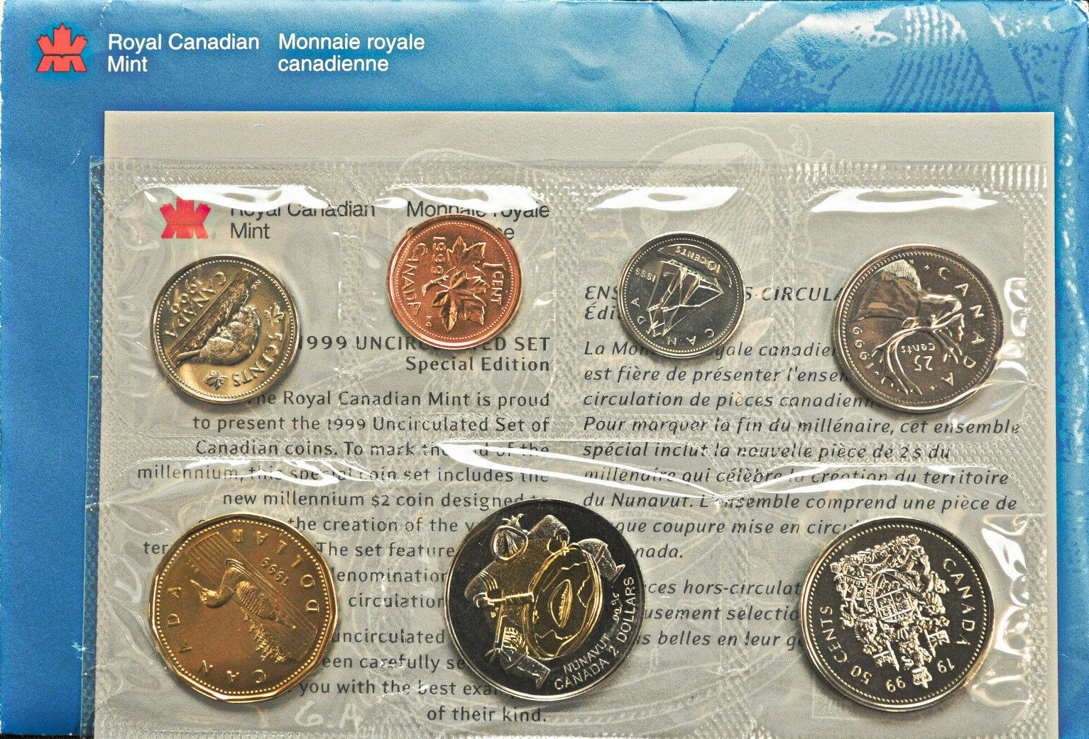 2 dollars 1999 - Nunavut Mule