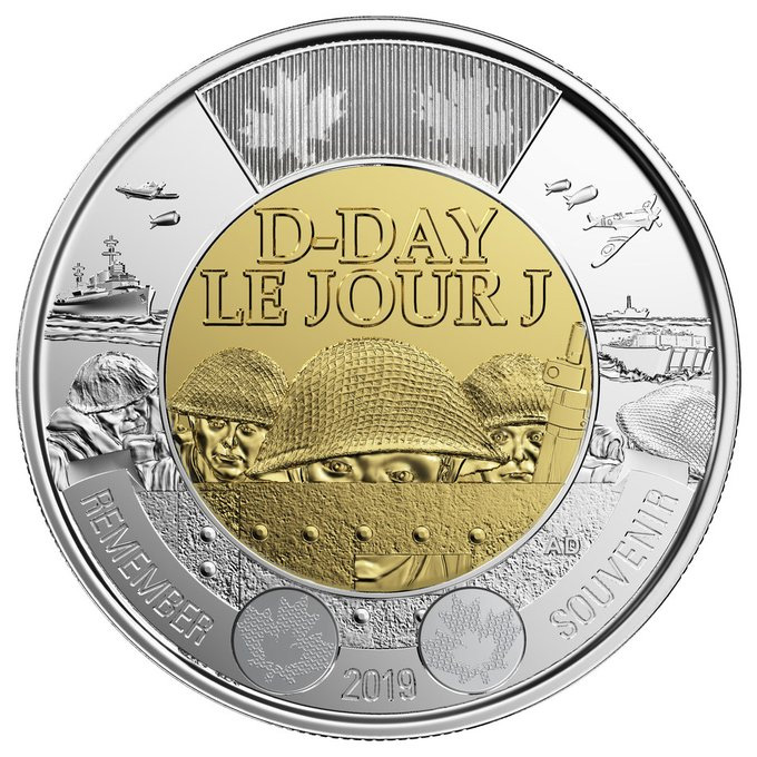 2 dollars 2019 - D-Day - Remmeber