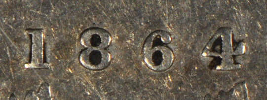 5 cents 1864 -  New Brunswick - Small 6