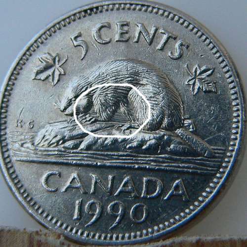 5 cents 1990 - Bare Belly