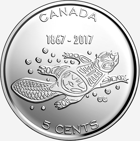 5 cents 2017 - Canada 150 - Confédération - 1867-2017