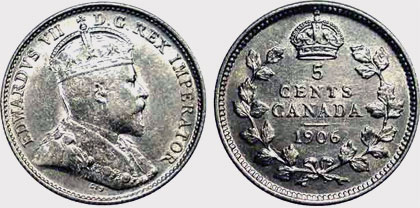 5 cents 1909