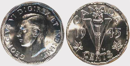 5 cents 1945