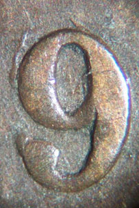 1 cent 1859 - Double punch # 3