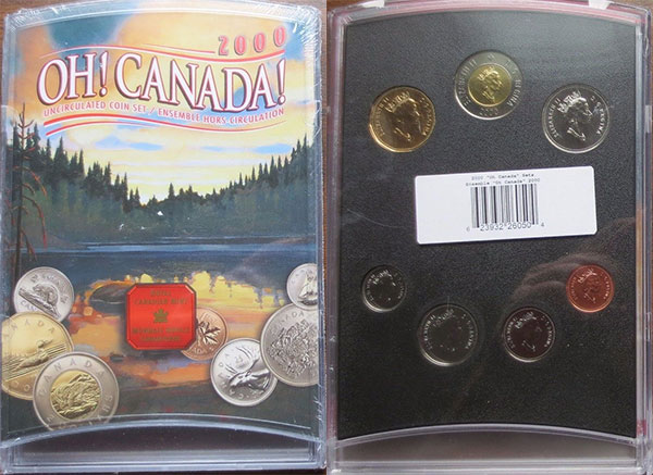 Tiny Treasures  Uncirculated coin set 2000 Royal Canadian mint Sealed