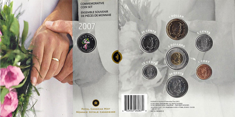 2007 Canada Holiday Gift Set 7 coins 