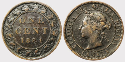1 cent 1884