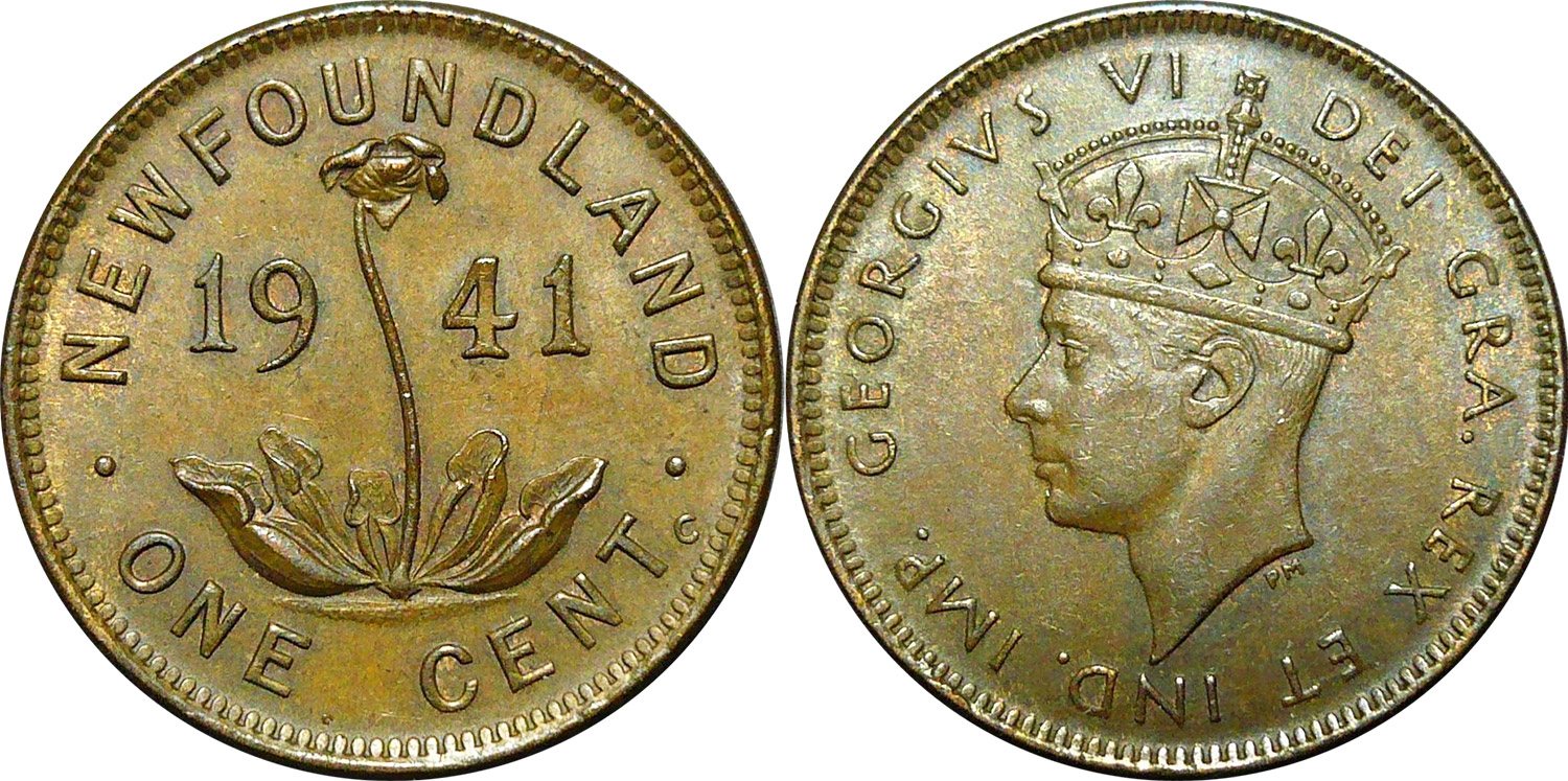 Coins and Canada - 1 cent 1941 - Newfoundland price guide ...