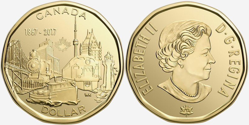 1 dollar 2017 - Canada 150 - 1867-2017