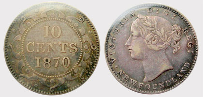 10 cents 1870