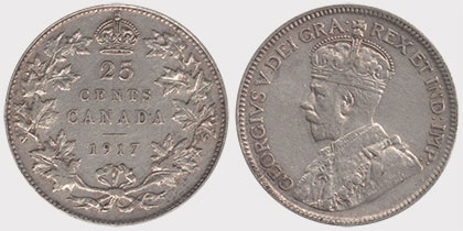 25 cents 1917