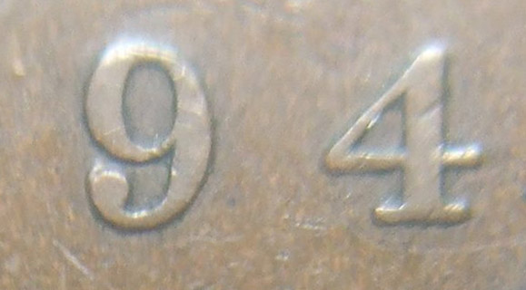 1 cent 1894 - 4 normal