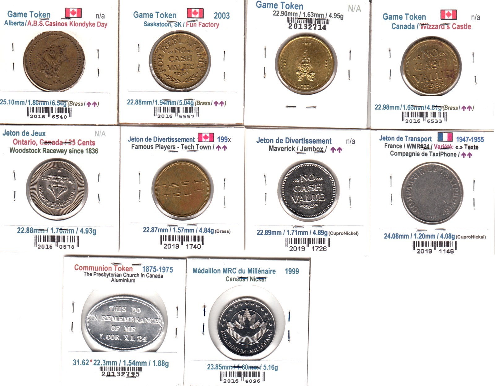 À Vendre - Lot 10 jetons - Back.jpg