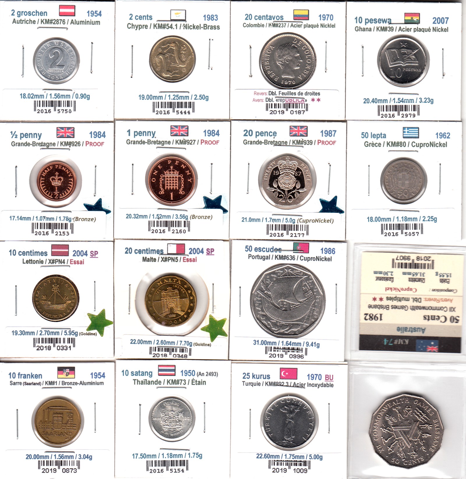 À Vendre - Lot 26 pièces USA+Monde - Face 2.jpg