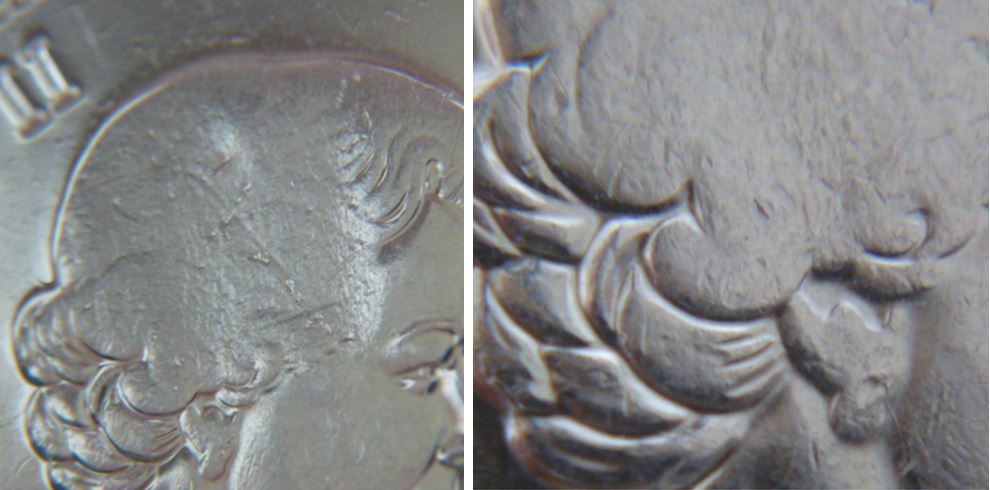 10 Cents 2015-Frappe a travers graisse cheveux effigie-3.JPG