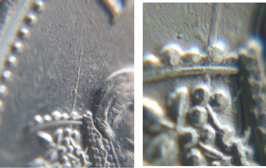 10 Cents 1999-Dommage du coin a travers la Couronne-5.JPG