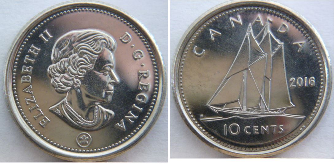 10 Cents 2016-Dommage de coin a travers i de elizabeth-1.JPG