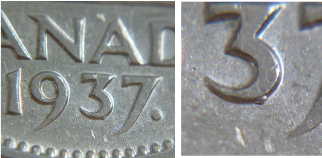 5 Cents 1937. Petite éclat de coin sous le 3.JPG