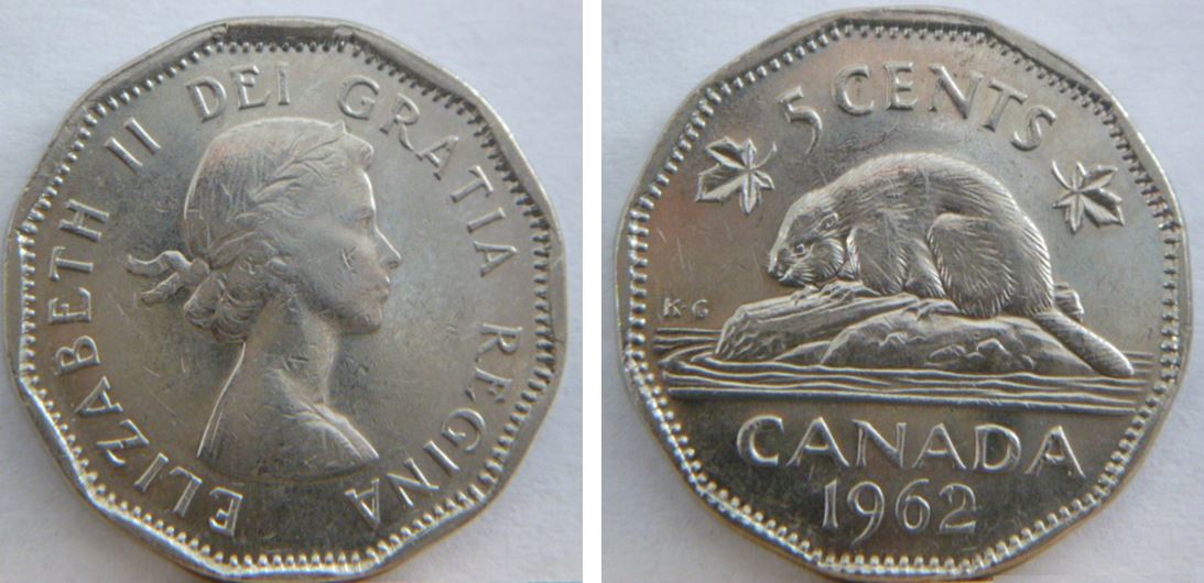 5 Cents 1962-Coin brisé a deux endroit-Au dessus et devant l'effigie-1.JPG