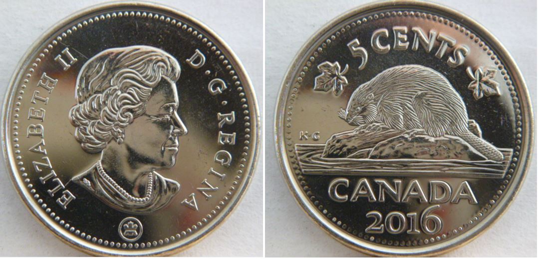 5 Cents 2016-Coin fendille sour le L a l'effigie mais différent-1.JPG