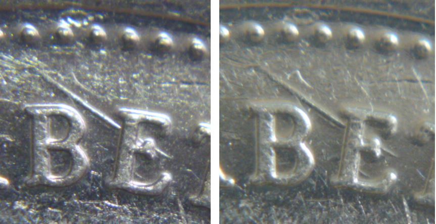 10 Cents 1999-Dommage du coin a traver le 2ème E de elizabEth-2.JPG