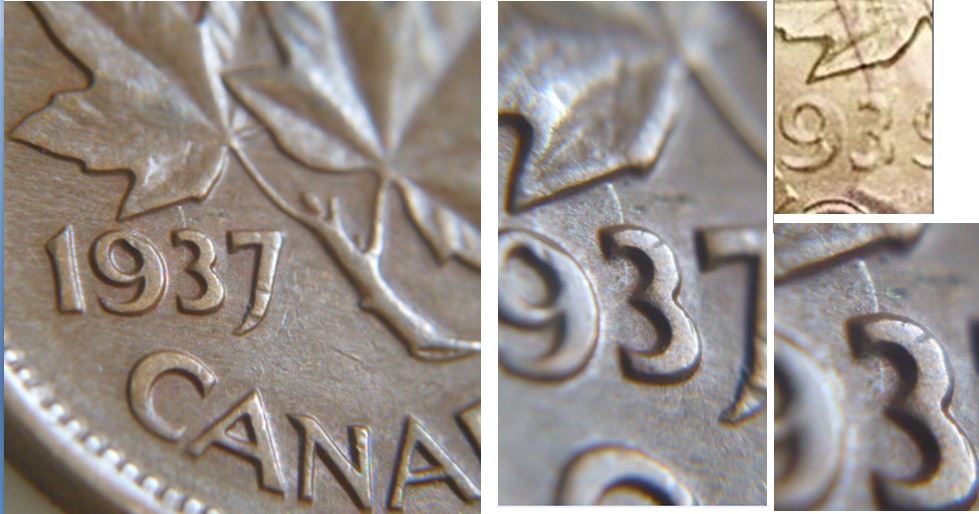 1 Cent 1937-Le 3 Hangins ou coin entrechoqué.JPG