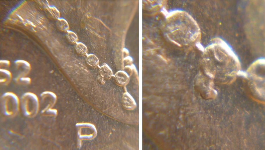 1 Cent 2002P-un Éclat coin revers & un Éclat coin avers-1.JPG