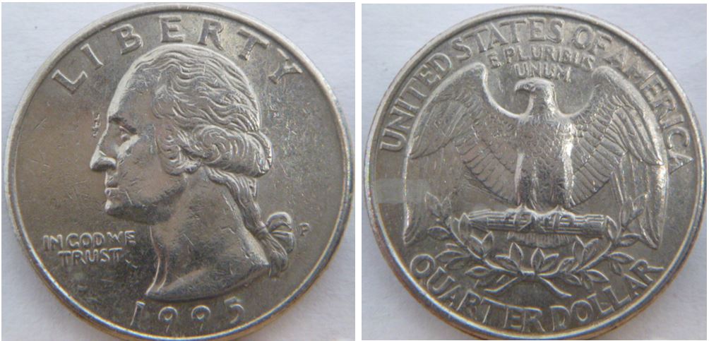 25 Cents 1995p USA- dommage du coin ou défaut flan-sous aigle-1.JPG