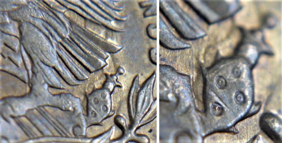 5 Centavos  1969- Entrechoqué+ domage de coin-2.JPG