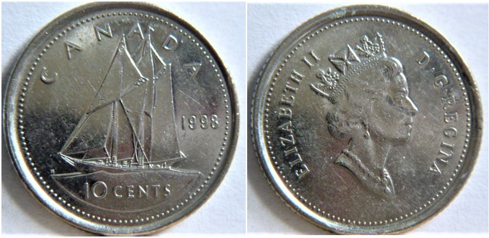 10 Cents 1998-Coin décentré revers-Éclat coin sur le couronne-1.JPG