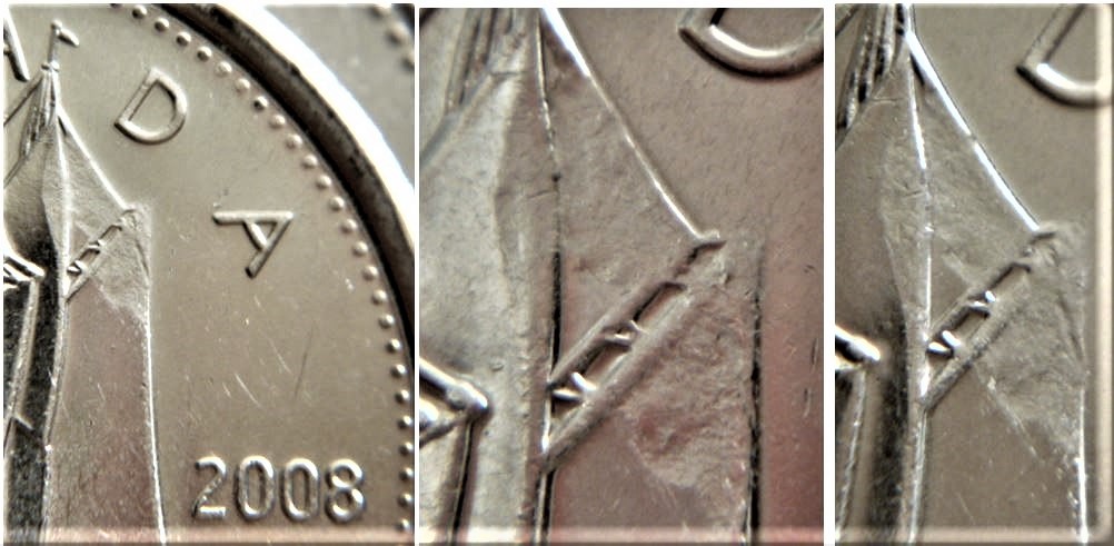 10 Cents 2008-Frappe a travers graisse sur les voils.JPG