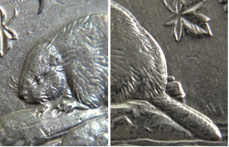 5 Cents 1968-Double castor-Coin détérioré-2.JPG