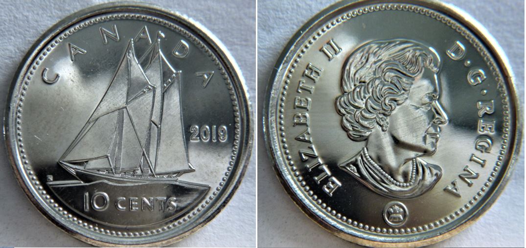 10 Cents 2019-Dommage du coin au dessus de D.R de D.Regina-1.JPG