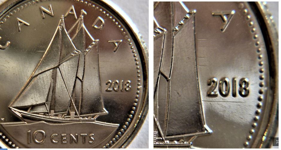 10 Cents 2018-Dommage du coin au tour du voilier et sous la date-1.JPG