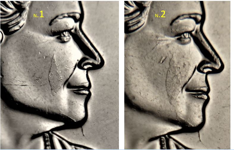 10 Cents 2015-Dépôt de métal au visage-Coin fendillé au menton-2.JPG